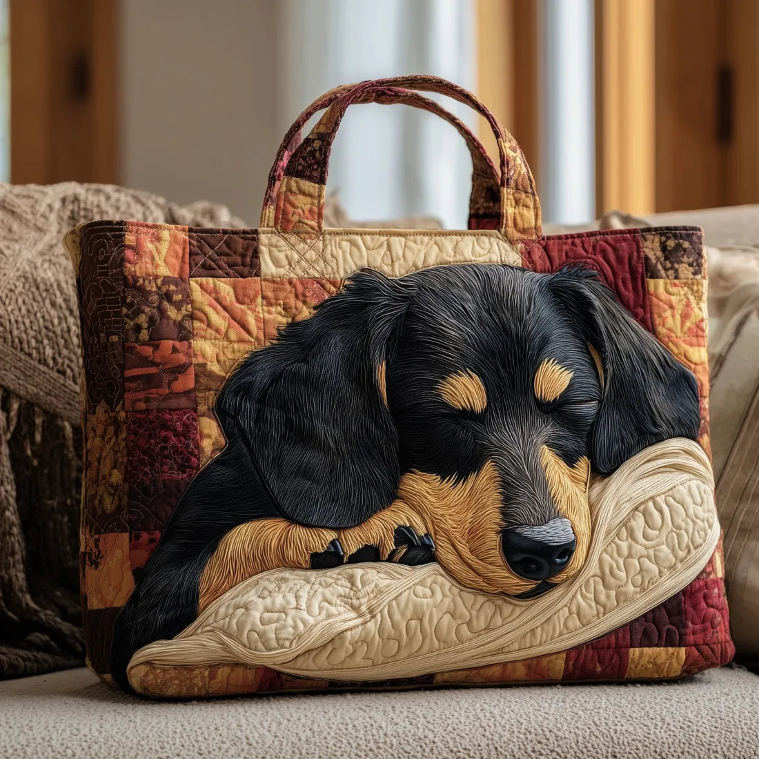 Sadie | Cozy Dachshund Tote