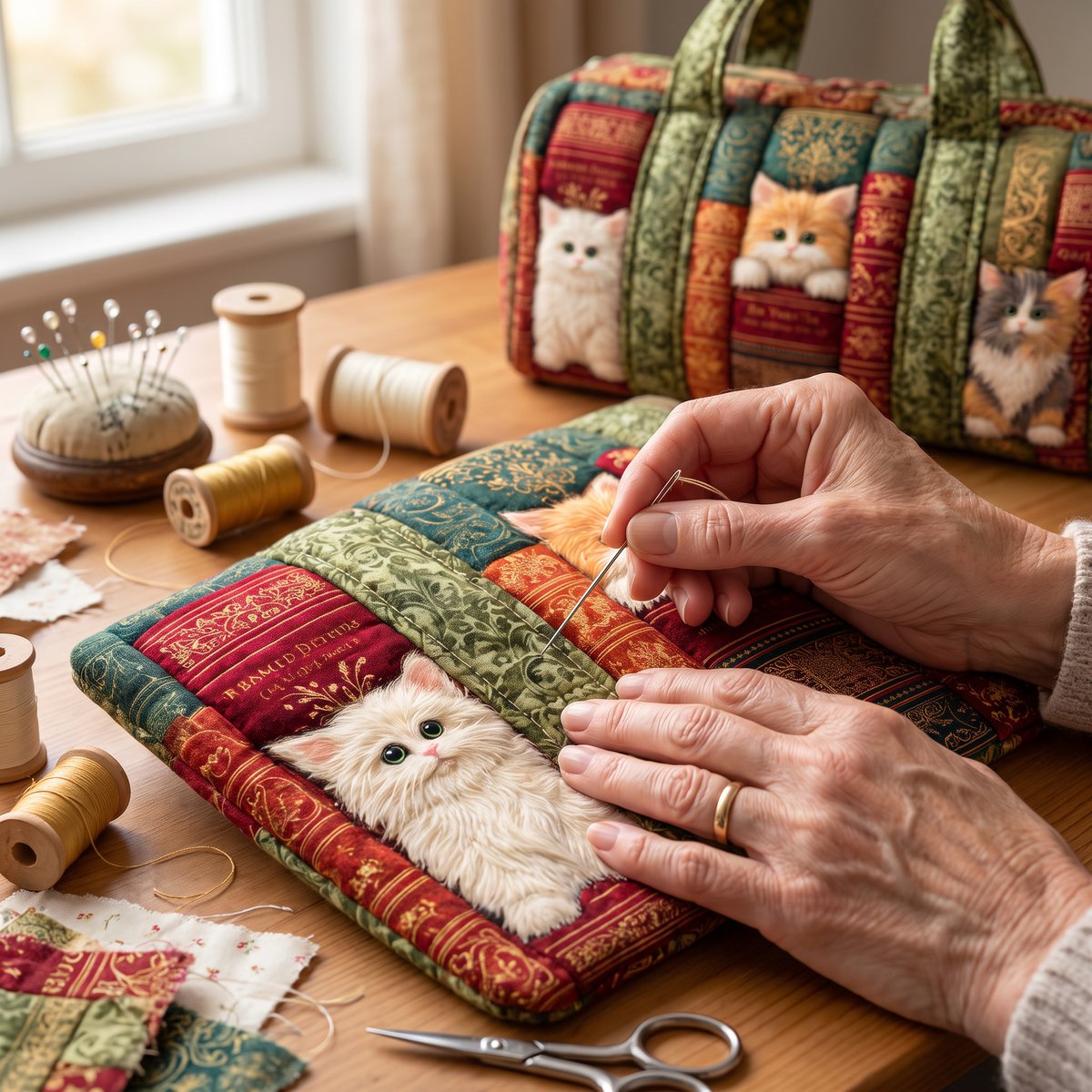 Beatrice | Bookish Cat Duffle