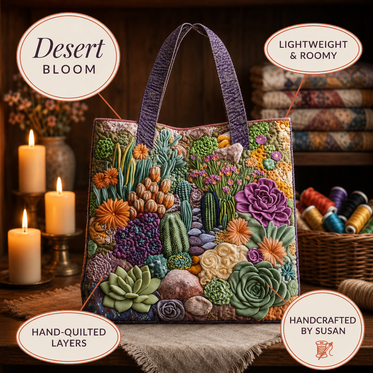 Vivian | Desert Bloom Tote