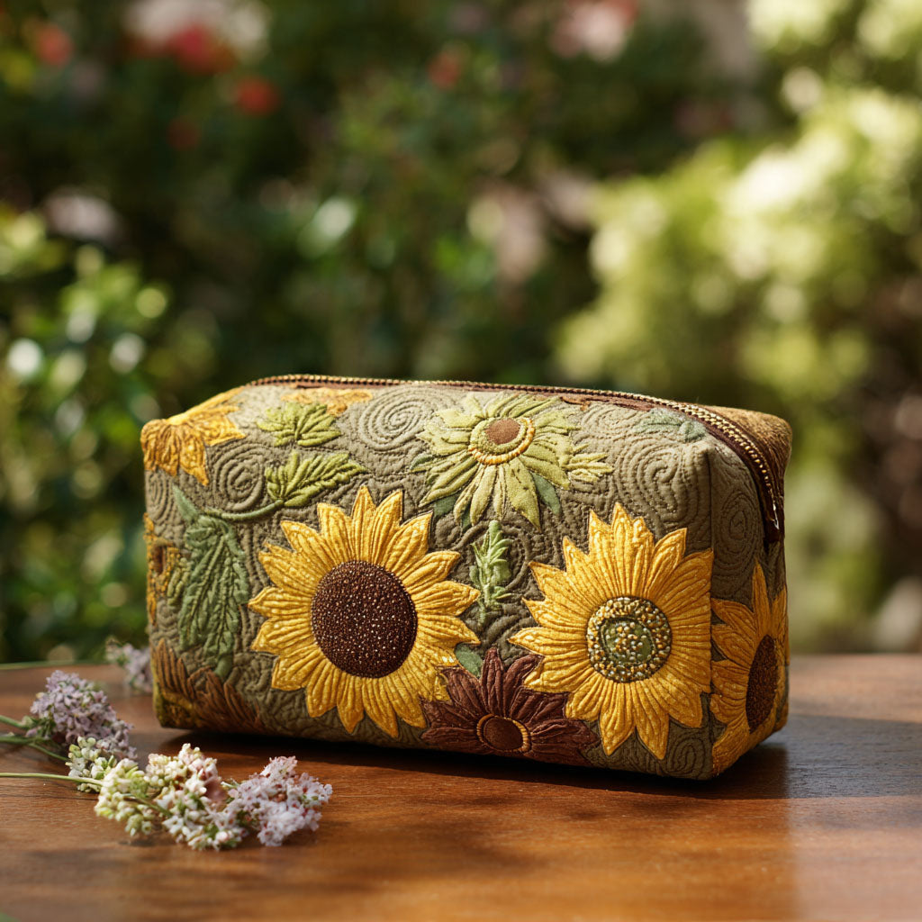 Evelyn | Sunflower Charm Makeup Bag