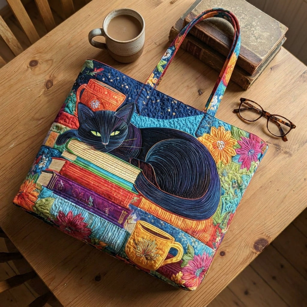 Nora | Cozy Reading Cat Tote