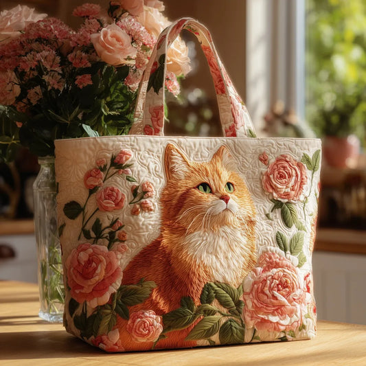Rosalie | Rose Garden Cat Tote