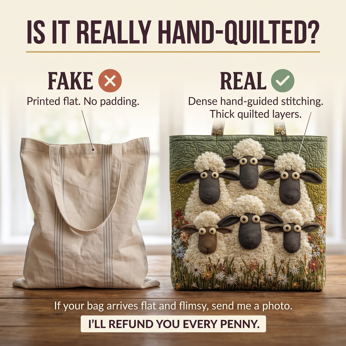Daisy | Meadow Sheep Tote