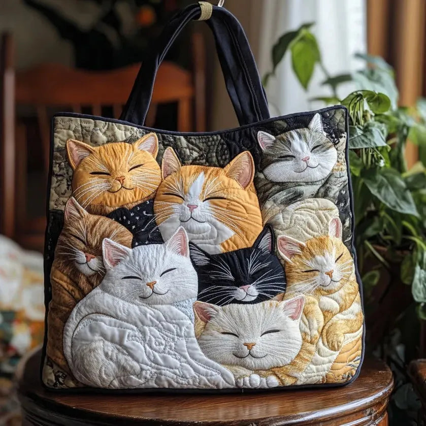 Chloe | Cozy Cat Family Tote