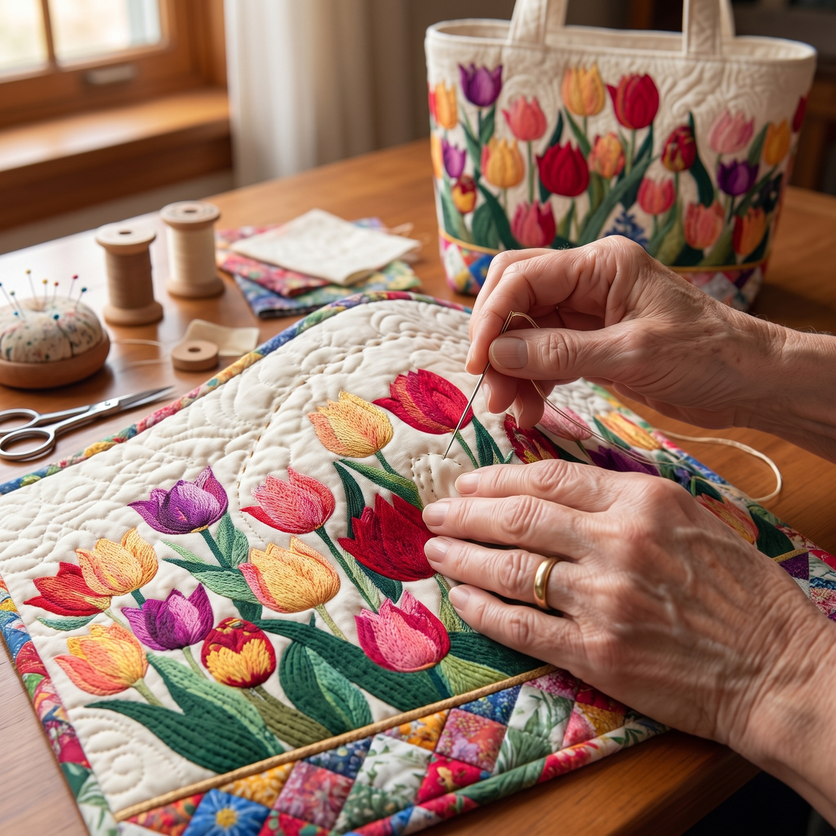 Clara | Tulip Garden Tote