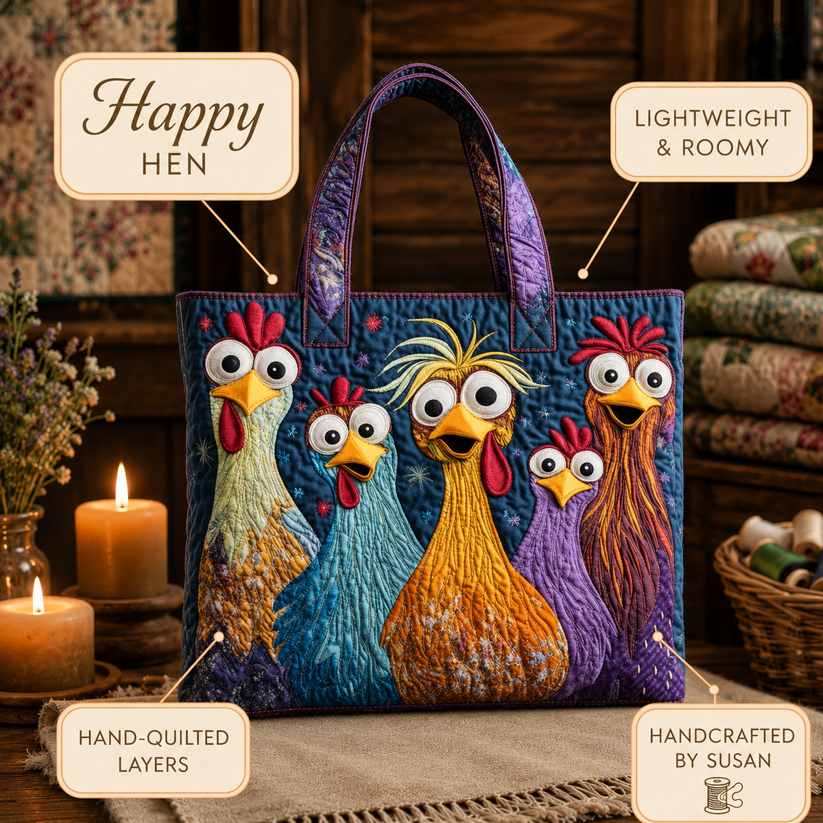 Molly | Happy Hen Tote