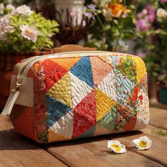 Olivia | Patchwork Charm Makeup Bag