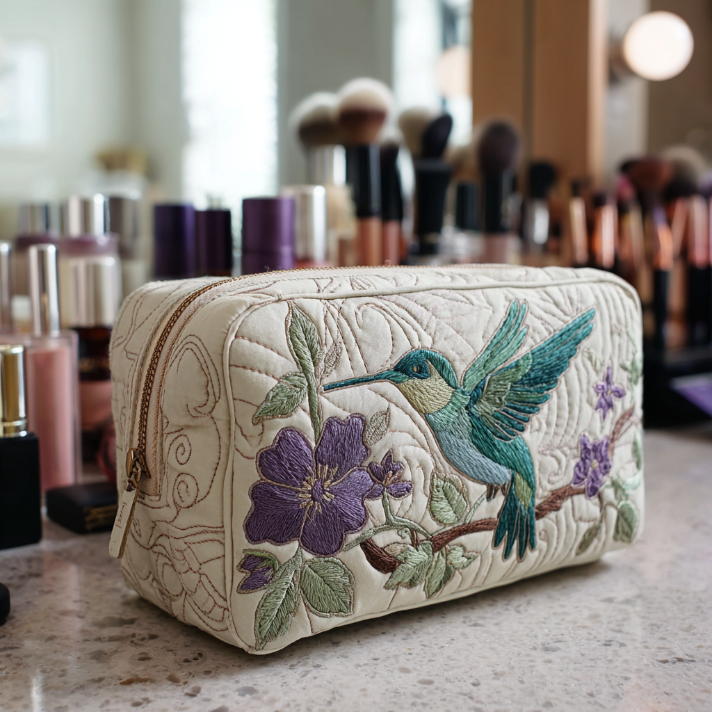 Juliette | Hummingbird Bloom Makeup Bag