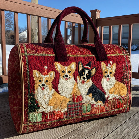 Holly | Festive Corgi Duffle