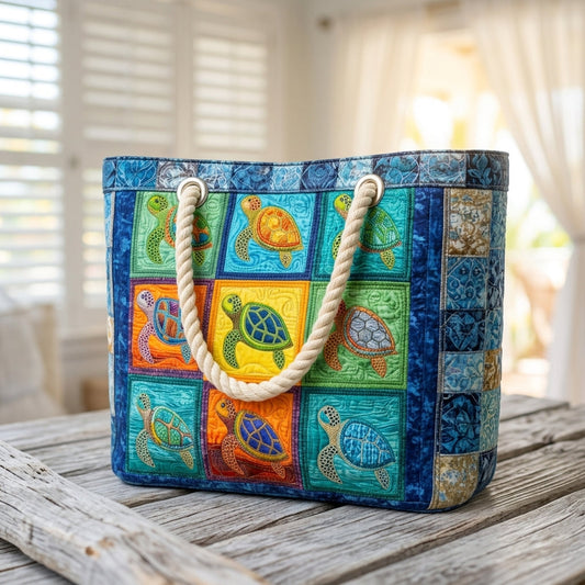 Sienna | Turtle Mosaic Beach Bag