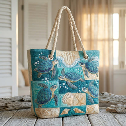 Cora | Sea Turtle Beach Bag
