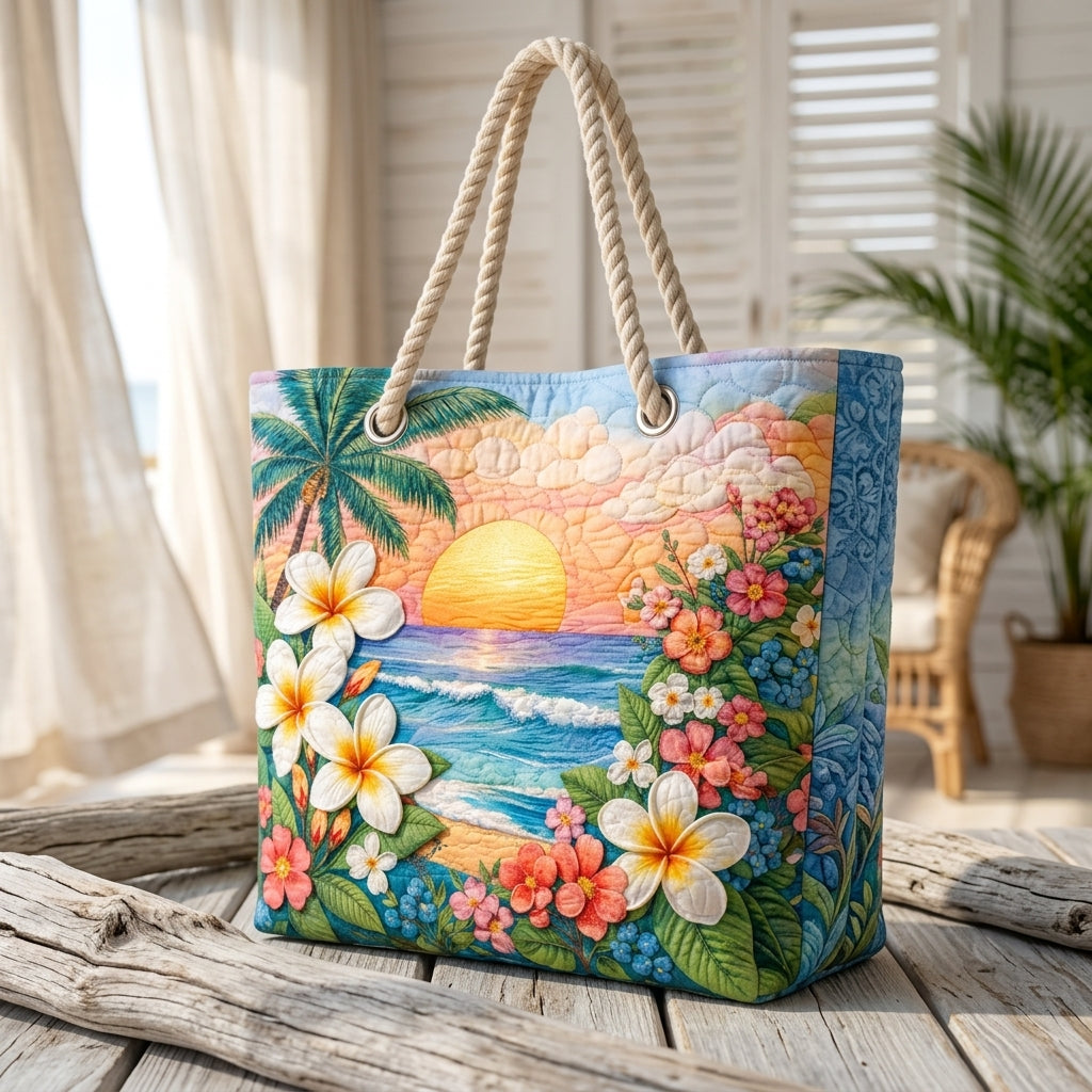 Avery | Tropical Paradise Beach Bag