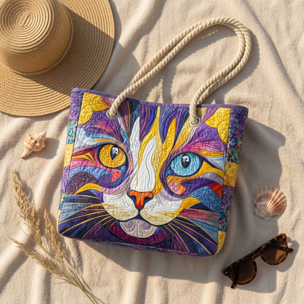 Luna | Whimsical Cat Beach Bag