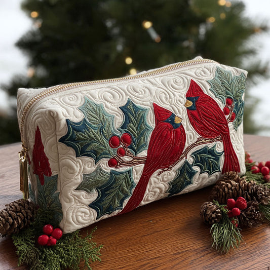 Noelle | Christmas Cardinal Makeup Bag