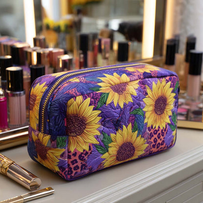 Sabrina | Wild Sunflower Makeup Bag