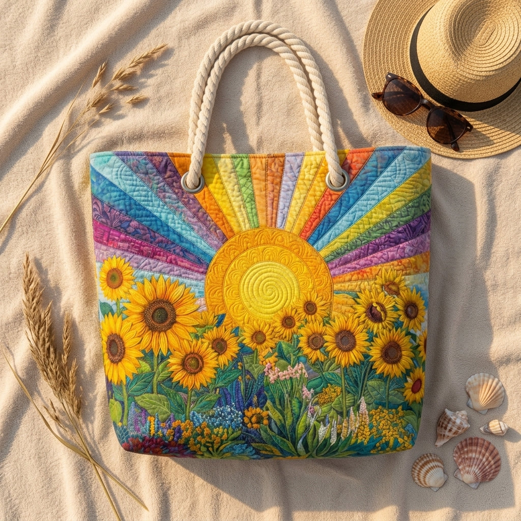 Willow | Sunflower Sunrise Beach Bag