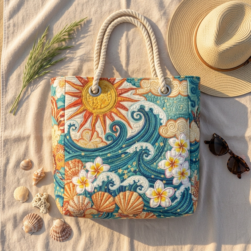 Isla | Sunlit Waves Beach Bag