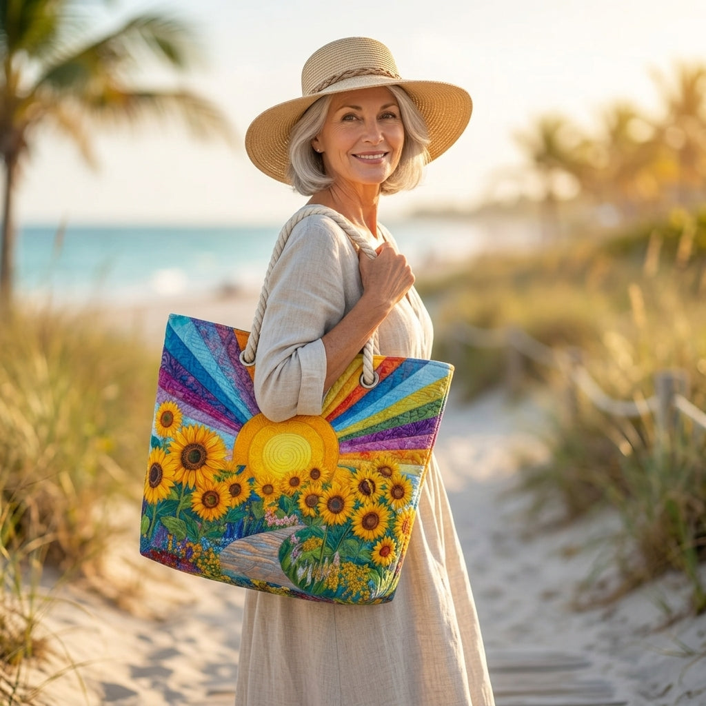 Willow | Sunflower Sunrise Beach Bag