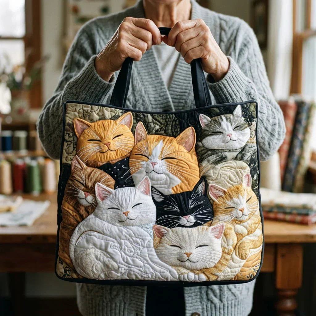Chloe | Cozy Cat Family Tote