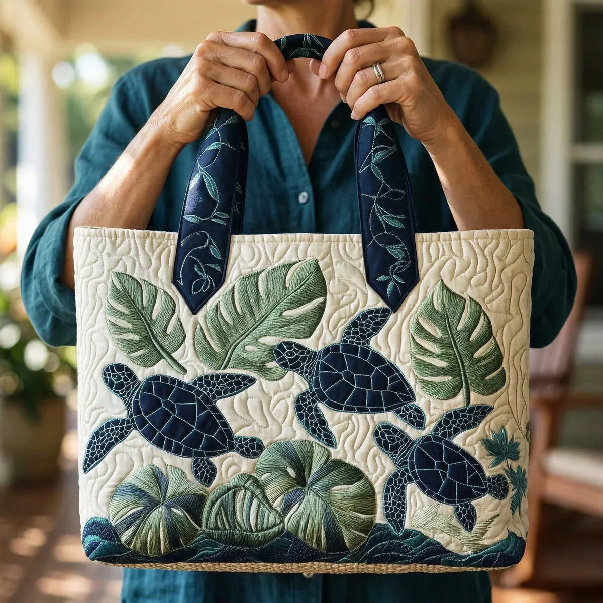 Isla | Tropical Turtle Tote